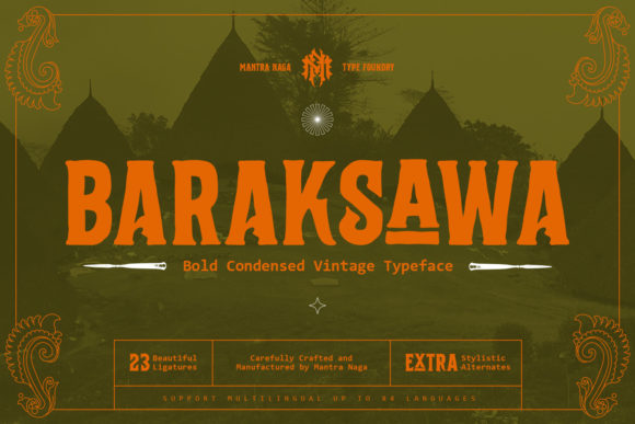 Baraksawa: A Vintage Serif Font with Editorial Weight