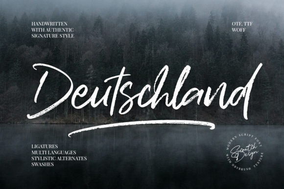 Deutchsland Signature: A Script Font That Elevates Campaign Design