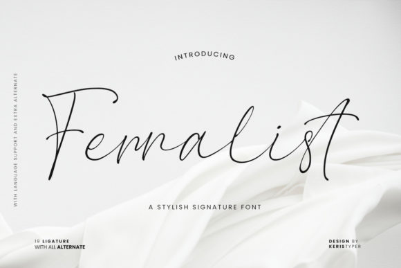 Ferralist for Web Design: An Elegant Script That Elevates Digital Branding