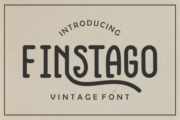 Finstago: A Slab Serif Typeface for Editorial Design and Publishing