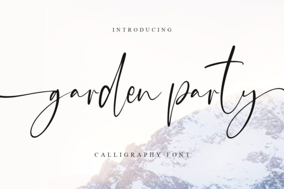 Garden Party Font Review: A Delicate Script Typeface for Branding Projects