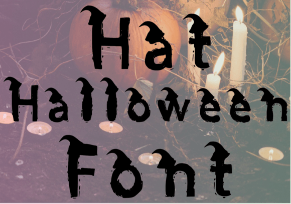 Hat Halloween: A Playful Display Font for Cozy Editions