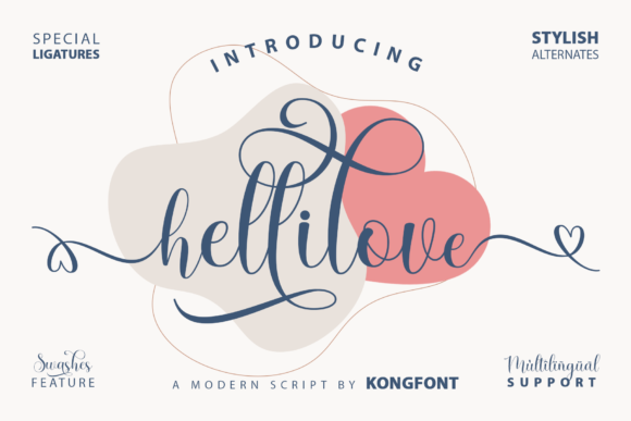 Hellilove: A Playful Script Font That Brings Personality to Branding