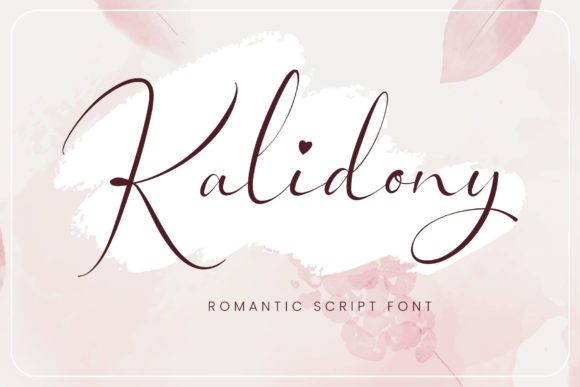 Kalidony: A Thin Lettered Script Font for Handmade Product Design