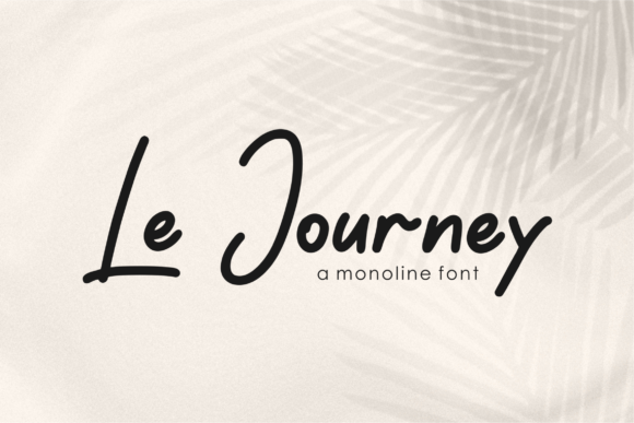 Le Journey: A Script Font That Elevates Editorial Design