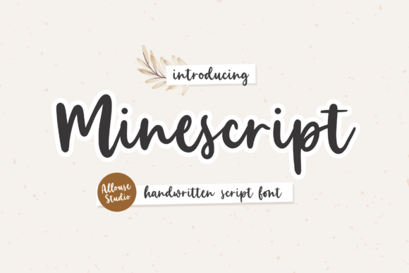 Minescript: A Vintage Script Font That Works in Modern Web Design
