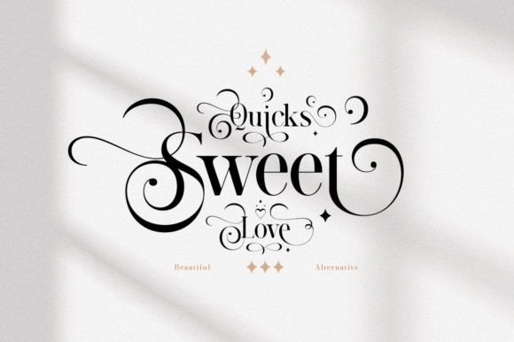 Quicks Sweet Love: A Serif Font for Modern Marketing