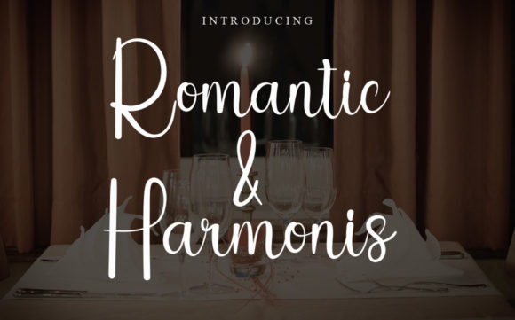 Romantic Harmonis: A Flowing Script Font for Handmade Products