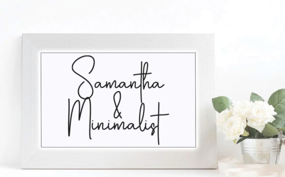 Samantha Minimalist: A Display Font for Campaign Design