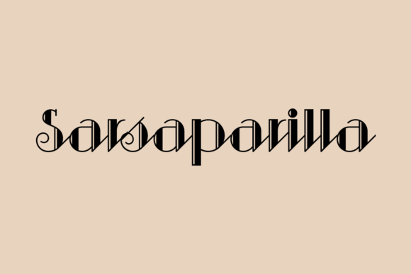 Sarsaparilla: A Curly Handwritten Font for Handmade Product Design