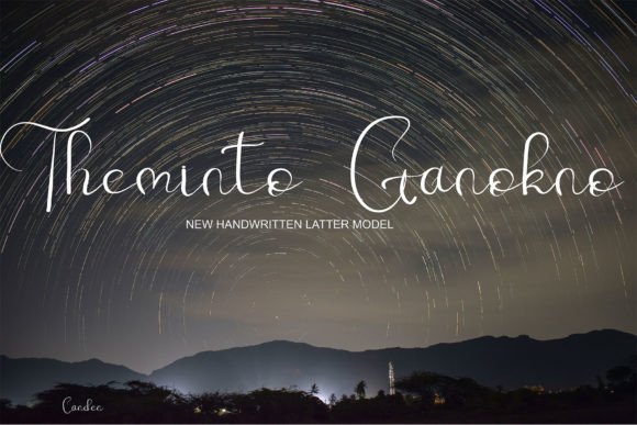 Theminto Ganokno: A Handwritten Font That Feels Personal Without Trying Too Hard