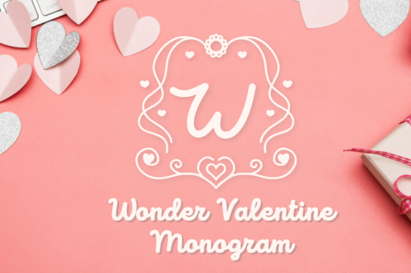 Wonder Valentine Monogram: A Craft Font for Thoughtful Products